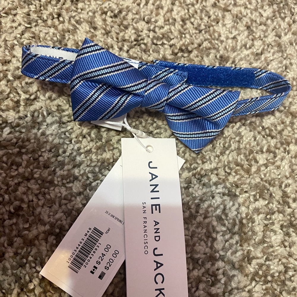 Janie and Jack Navy and White Kids 0 to 24 months  Bow Tie